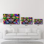 Wallity Pintura Decorativa de Vidrio Templado Multicolor 46 x 72 cm